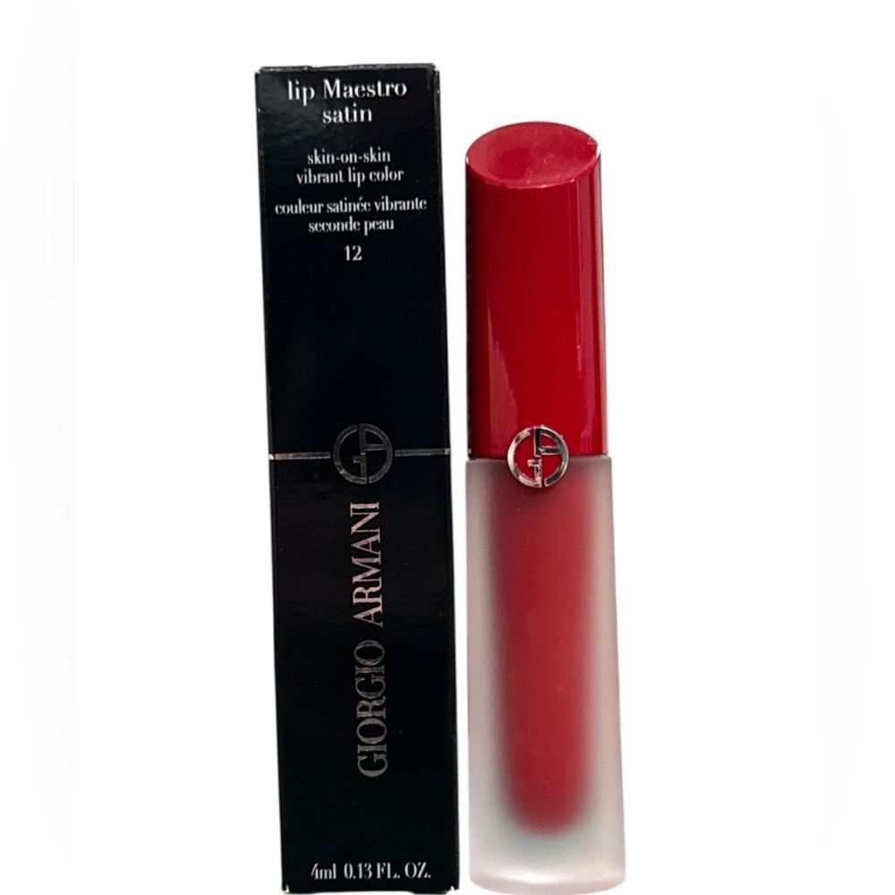 Giorgio Armani lip maestro satin SECRET DATE 12 4ml NIB